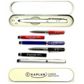 Metal Pen with Laser Pointer, LED Light & Stylus